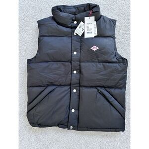 NWT Danton DT-A0202 LNY Women's High Loft White Goose Down Vest Sz. S Black